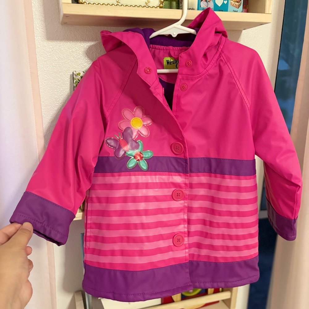 Western Chief Pink Floral Kids' Raincoat